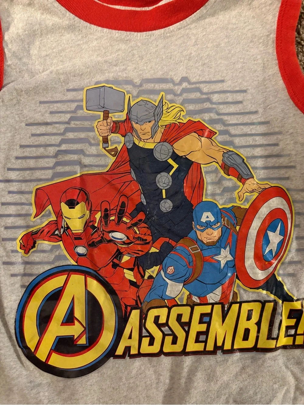 Avengers Thor Kids Red & Gray Thor Costume Hoodie
